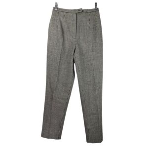 Vintage Harve Benard 100% Wool Houndstooth Slacks | High Waist Trousers Size 4P